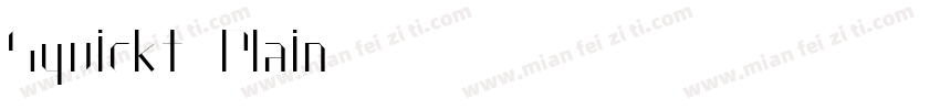 Squickt Plain字体转换